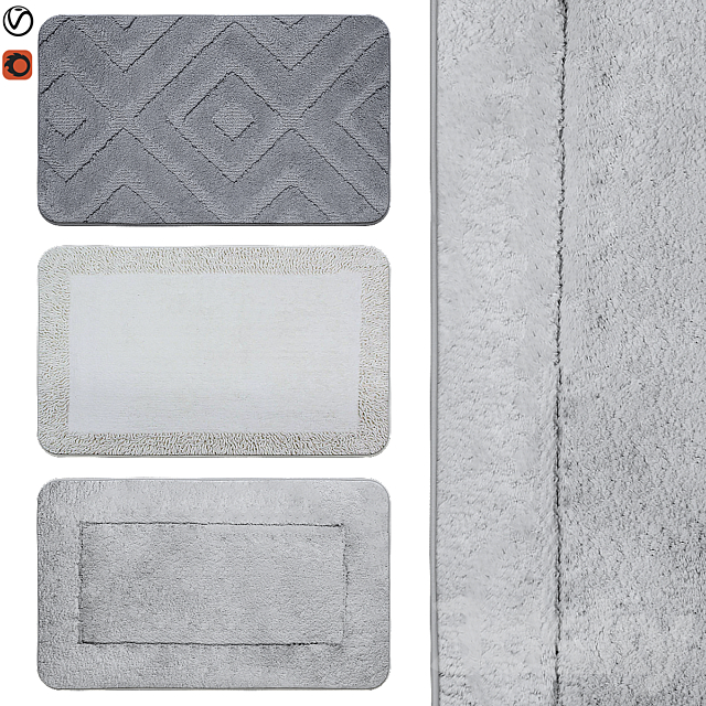 bath rugs | 07 3DSMax File - thumbnail 1