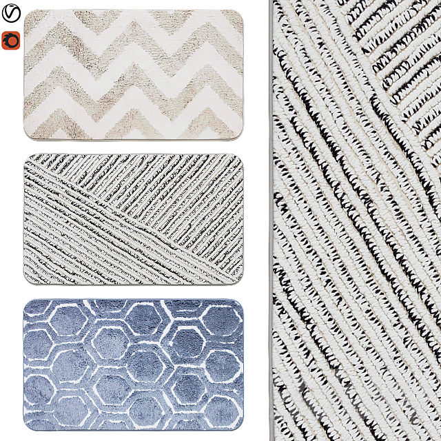 bath rugs | 09 3DSMax File - thumbnail 1