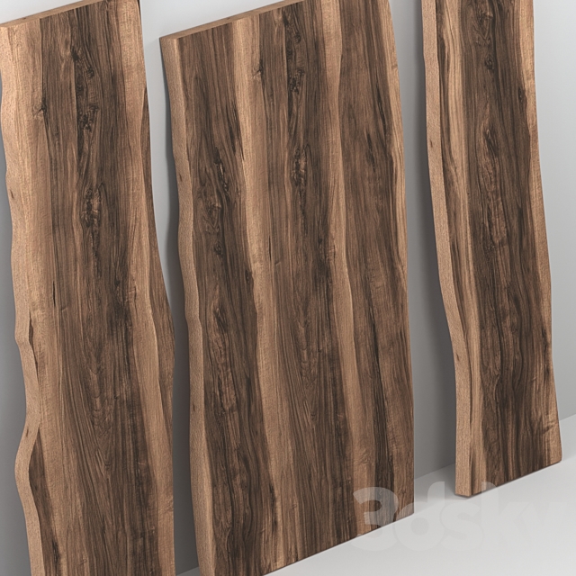 Wooden slabs 3d