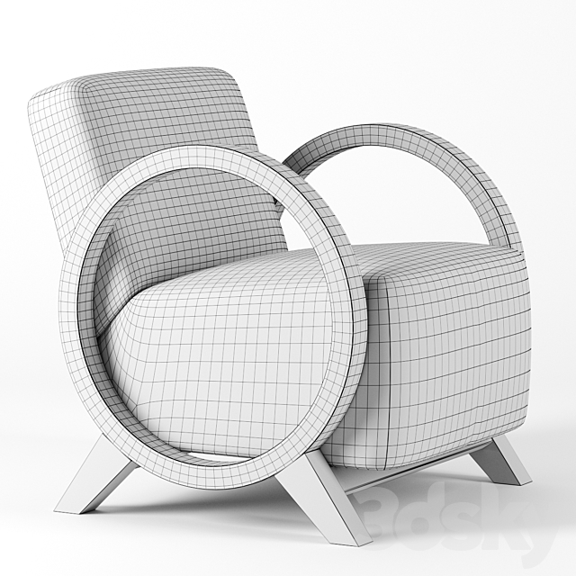 Berti chair by La redoute 3DSMax File - thumbnail 2