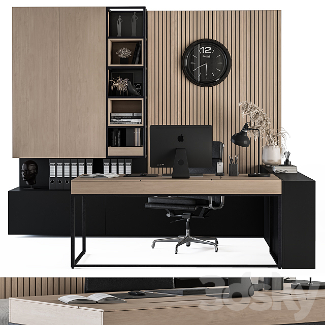 Office Furniture – Manager Set 11 3DSMax File - thumbnail 4