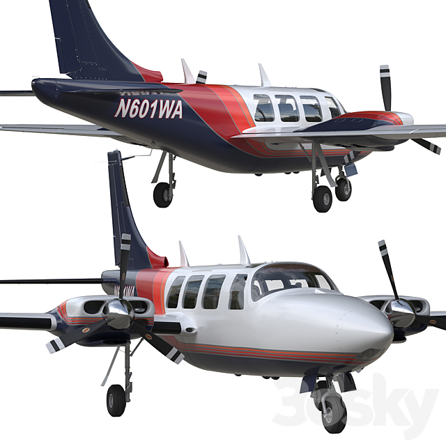 Piper Aerostar 700 3d