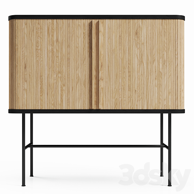 H&M Cabinet with shutter doors 3d