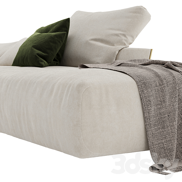 Metropol – Modular modern sofa in leather Laurameroni 3DSMax File - thumbnail 4