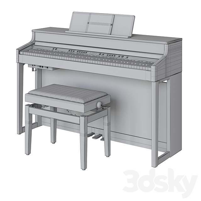 Roland HP 702 Digital Piano 3dskyfree