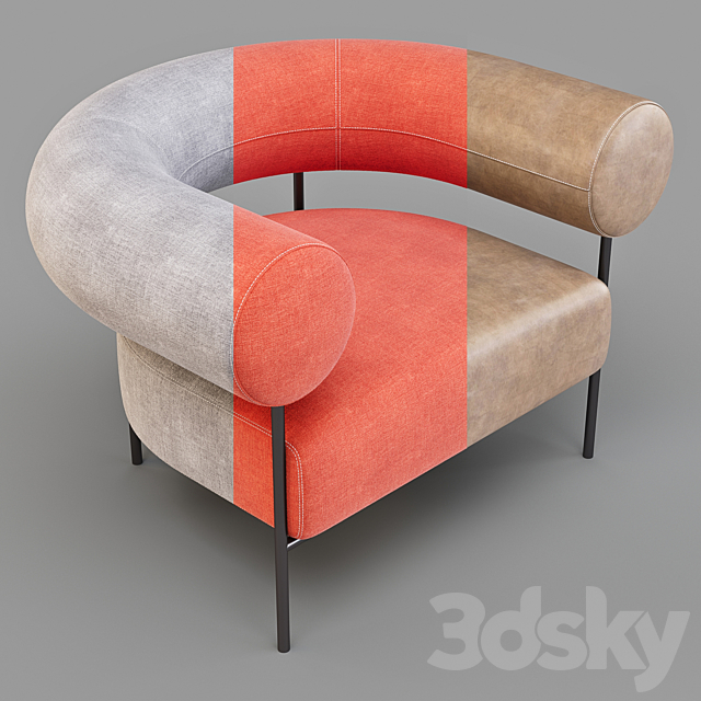 Crate and Barrel: Williams – ArmChair 3DSMax File - thumbnail 3
