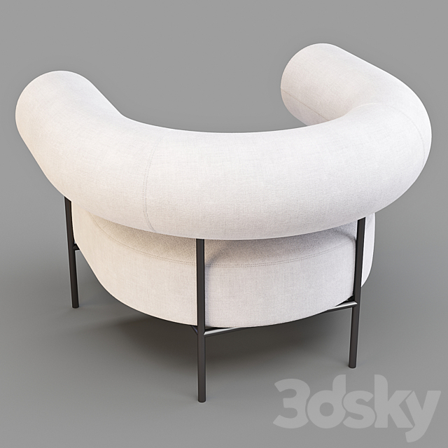 Crate and Barrel: Williams – ArmChair 3DSMax File - thumbnail 4