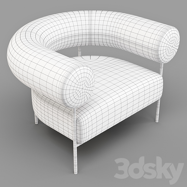 Crate and Barrel: Williams – ArmChair 3DSMax File - thumbnail 5