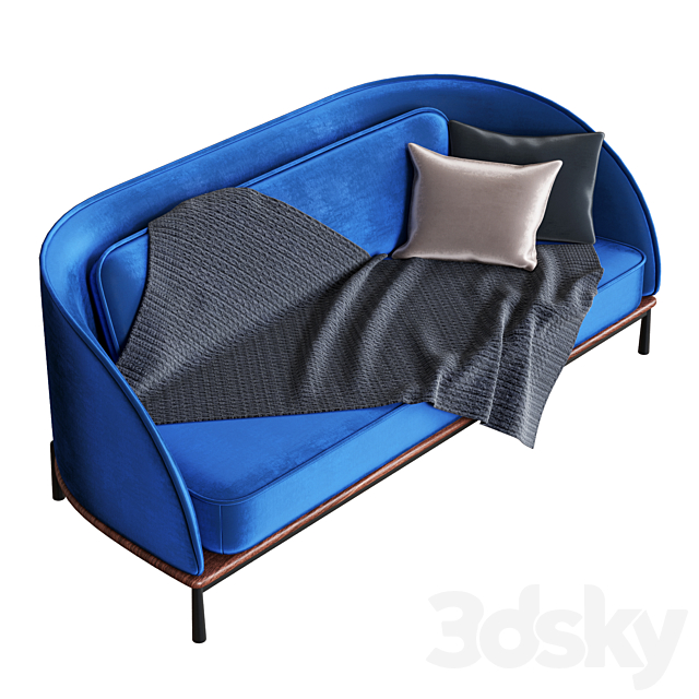 Stellar Works – Arc Sofa Highback Love Seat & Arc Sofa Three Seater 3DSMax File - thumbnail 3
