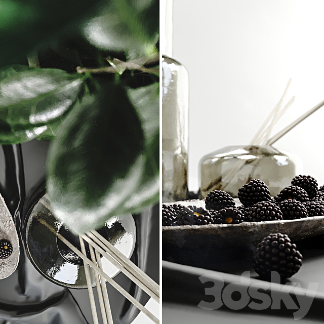 Decorative set 002 3d