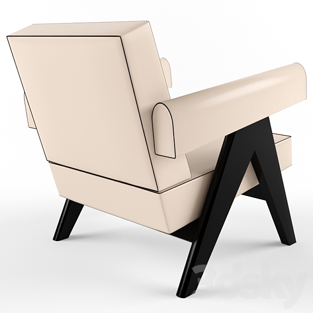 chandigarh lounge chair meraki 3DSMax File - thumbnail 3