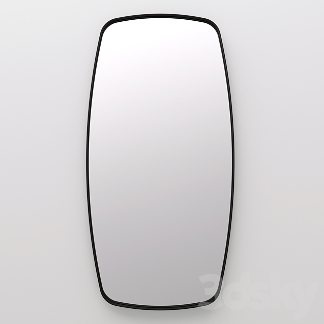 Stylish mirror in a thin frame Iron Shape 3DSMax File - thumbnail 1