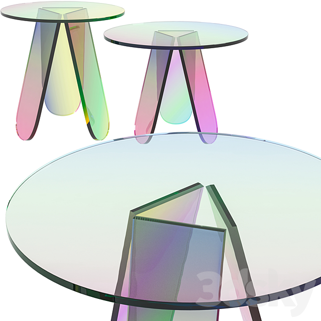 Coffee table Corner design Prism 3DSMax File - thumbnail 1