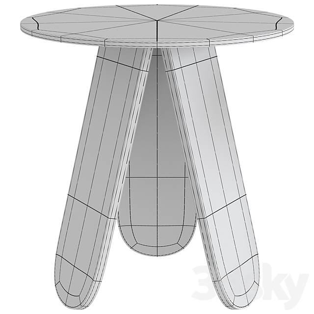 Coffee table Corner design Prism 3DSMax File - thumbnail 2