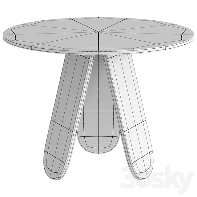 Coffee table Corner design Prism 3DSMax File - thumbnail 3