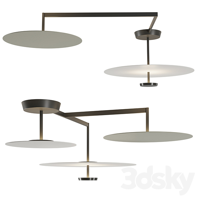 Flat Ceiling Lamp by vibia 3DSMax File - thumbnail 1