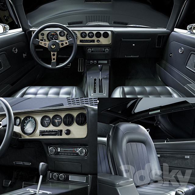 Pontiac Firebird Trans Am 1977 3dsky