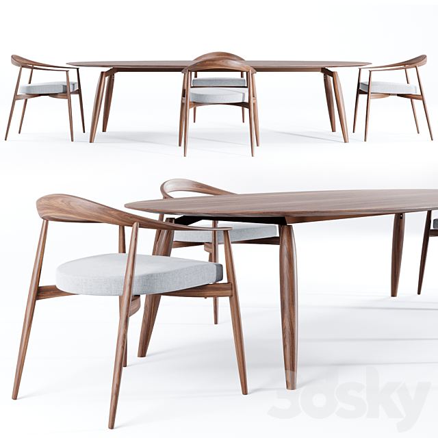 Tekton Table Set Natevo 3d