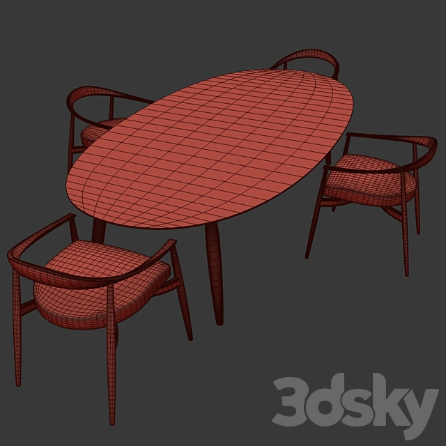 Tekton Table Set Natevo 3dskyfree