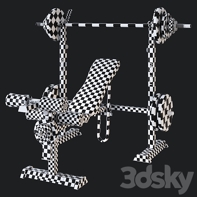 Sports bench 3dskyfree