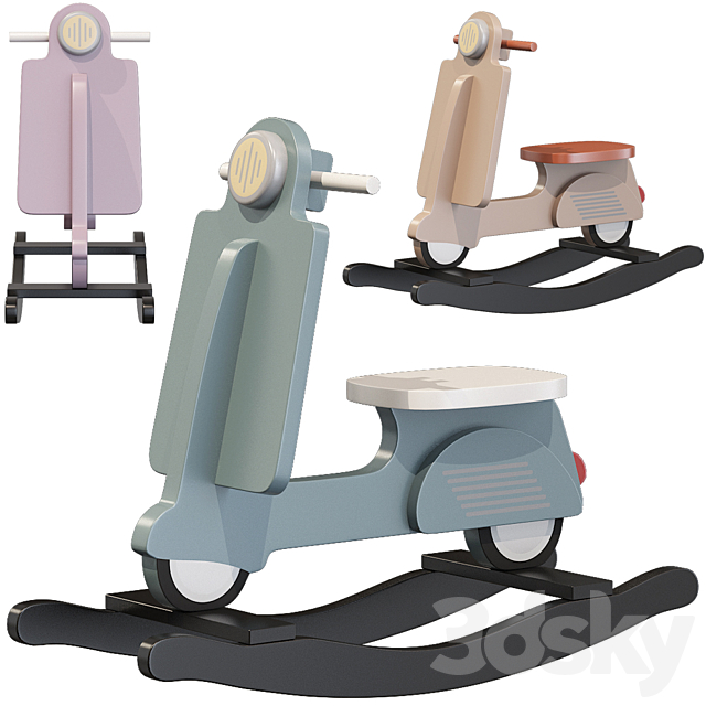 Childhome rocking scooter 3DSMax File - thumbnail 1