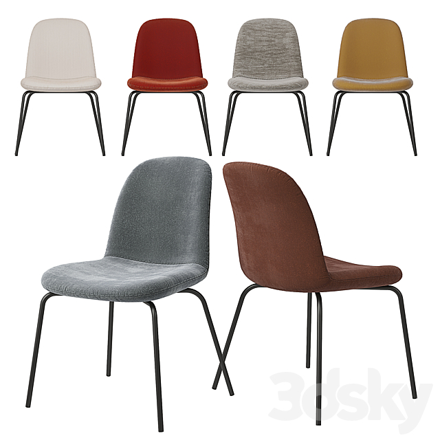 Tibby AM.PM chair set in various textures 3DSMax File - thumbnail 4