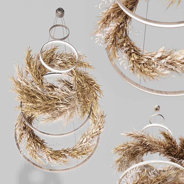 Pampas Chandelier - 01 3d