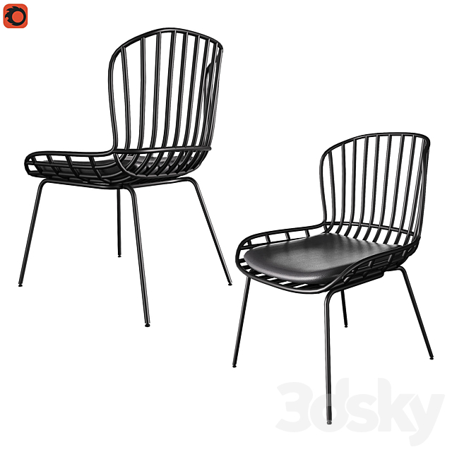 Chair Surpik La Forma black 3DSMax File - thumbnail 2