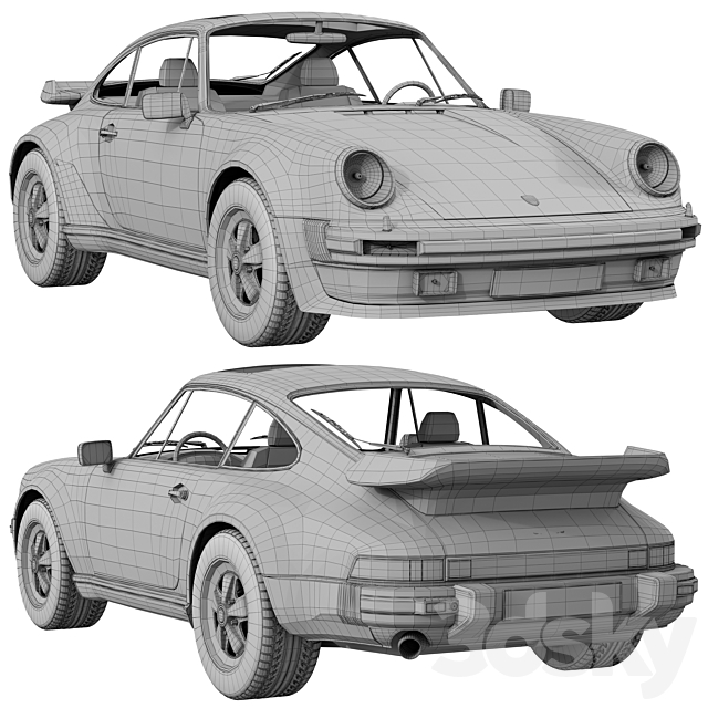 Porsche 911 930 Turbo 1975 - 1989 3dskyfree