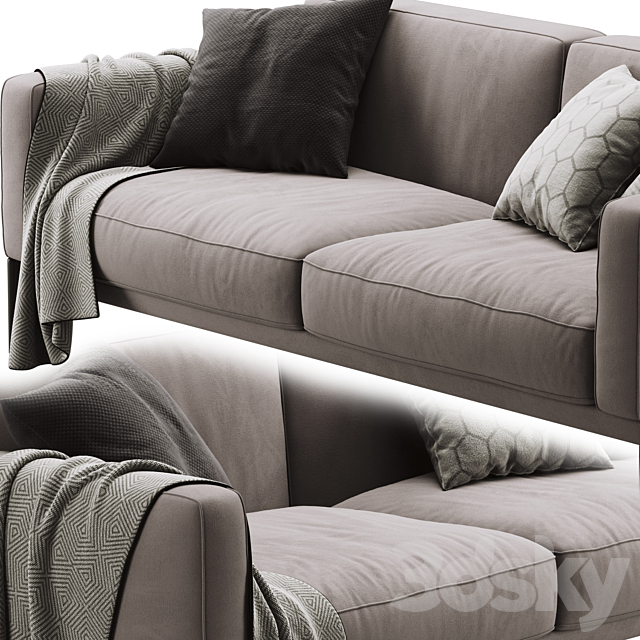Flexform Romeo Compact Sofa 3dsky
