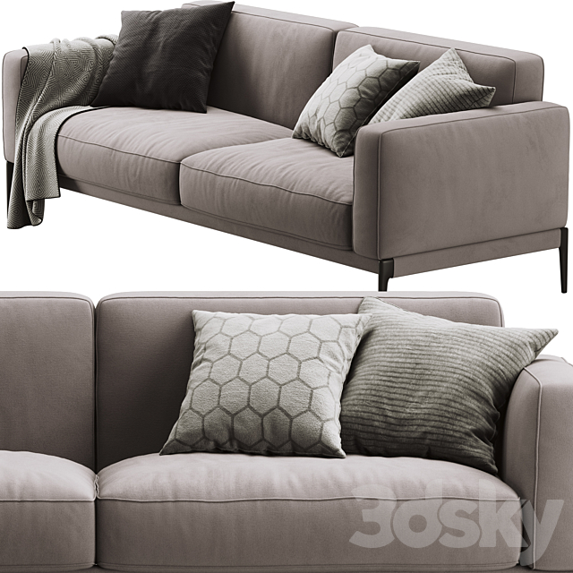 Flexform Romeo Compact Sofa 3dskyfree
