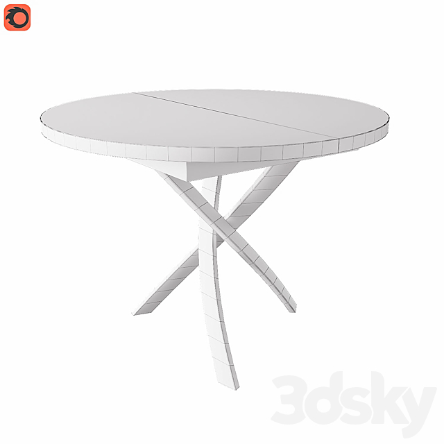 Dining table Kenner 3DSMax File - thumbnail 3