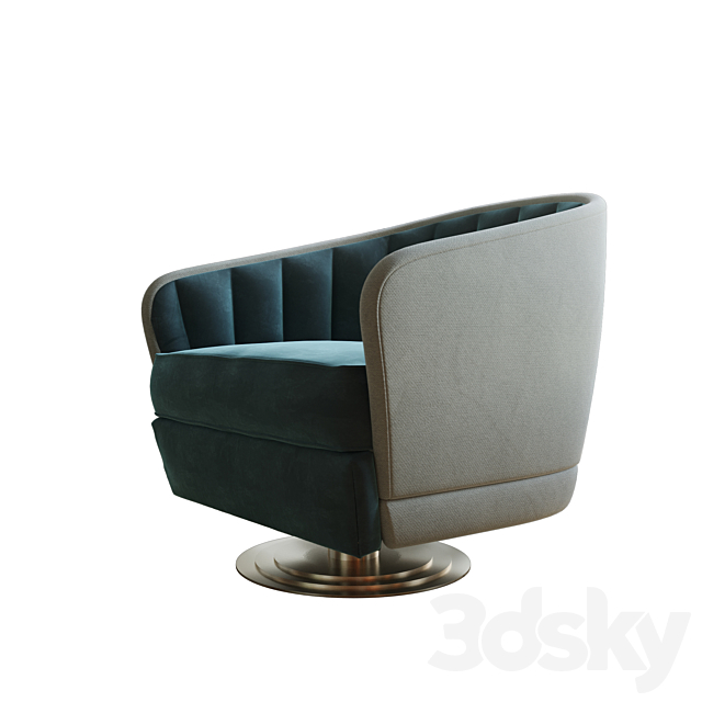 Caracole CONCENTRIC SWIVEL CHAIR 3DSMax File - thumbnail 1
