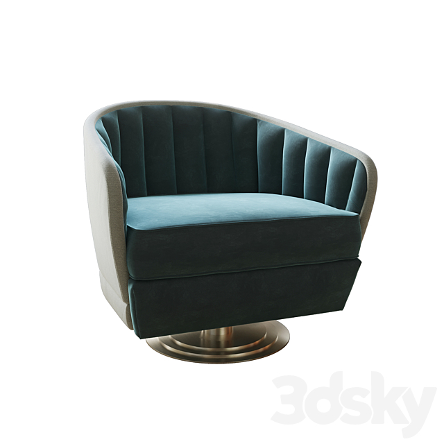 Caracole CONCENTRIC SWIVEL CHAIR 3DSMax File - thumbnail 2