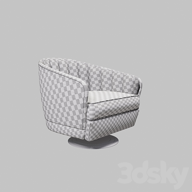 Caracole CONCENTRIC SWIVEL CHAIR 3DSMax File - thumbnail 3