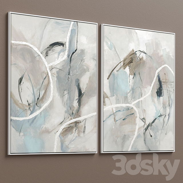 Framed Canvas C-54 3dsky