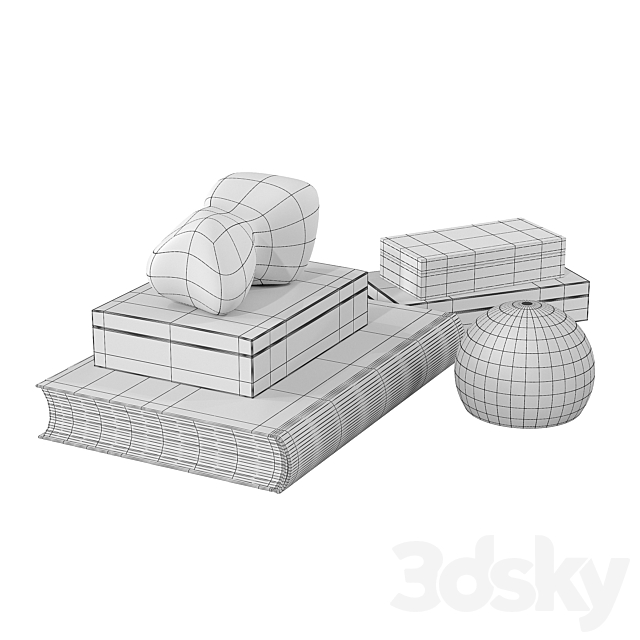 CB2 Decor Set 3d