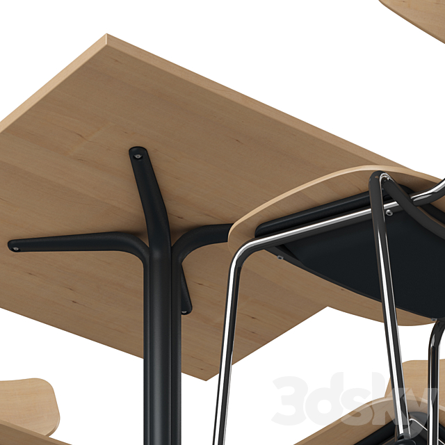 Vitra Belleville Table & Vitra Moca Chair 3DSMax File - thumbnail 4