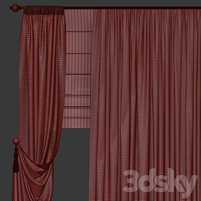 Curtain 731 3DSMax File - thumbnail 3