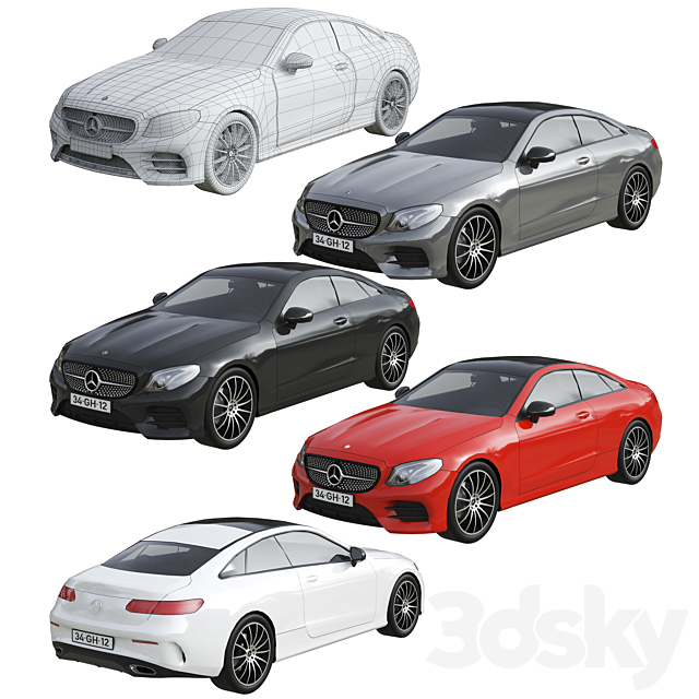 Low Poly Cars Set 3d