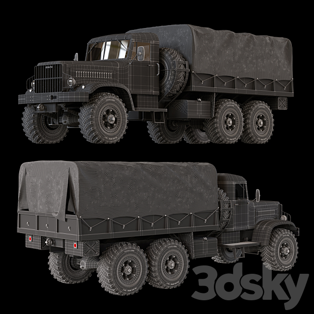 KrAZ-214 3dskyfree