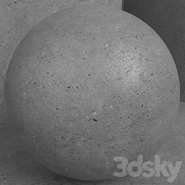 Material (seamless) - concrete plaster set 165 3dsky