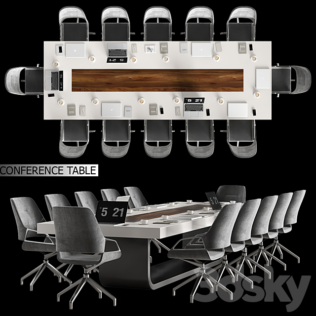 Confrance Table 03 3d