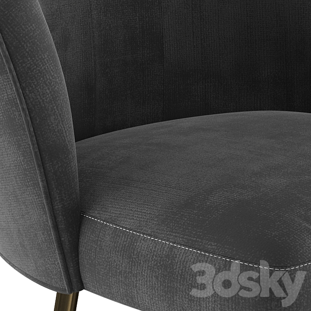 GAIA LINE bar stool By KFF 3DSMax File - thumbnail 2