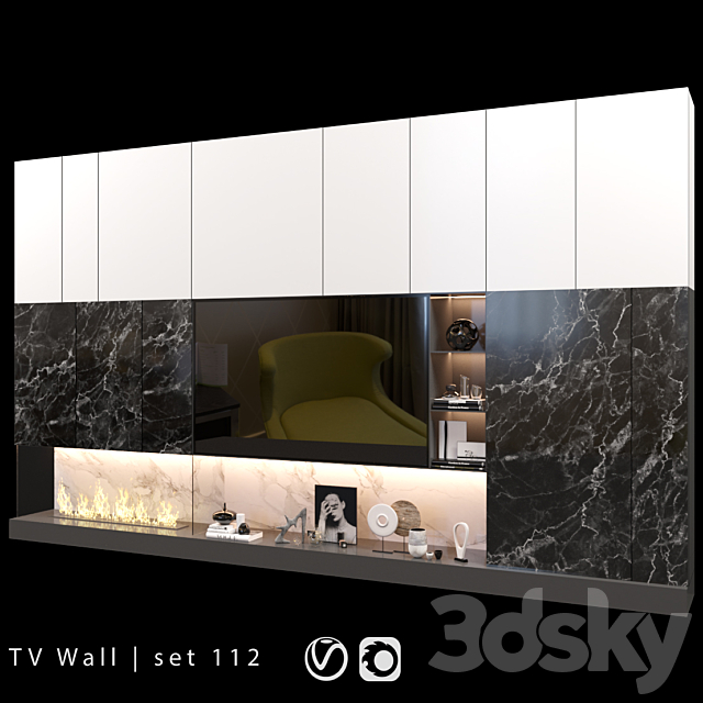 TV Wall | set 112 3d