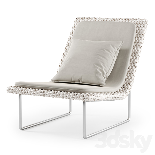 Sand Lounge Chair by Paola Lenti _ Beach Chair 3DSMax File - thumbnail 2