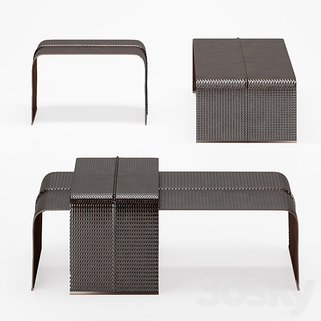 OVC Couch Table Bottega Veneta 3DSMax File - thumbnail 4