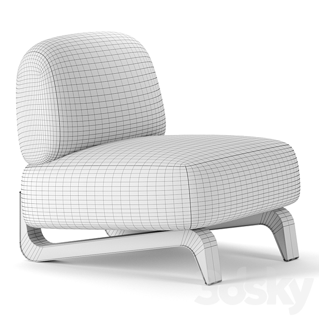 VAO Easy chair by Paolo Castelli 3DSMax File - thumbnail 3