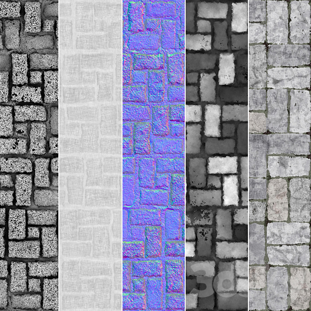 5 stone paving texture 3dskyfree
