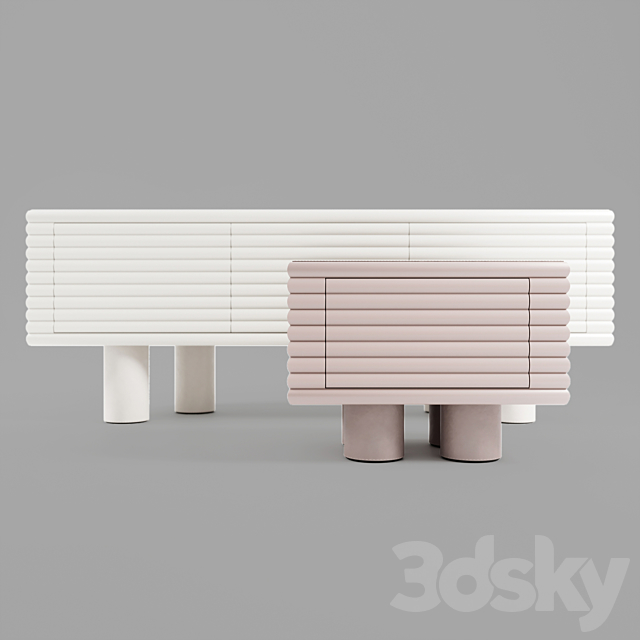 Scala Sideboard & Scala Chest of Drawers 3DSMax File - thumbnail 1